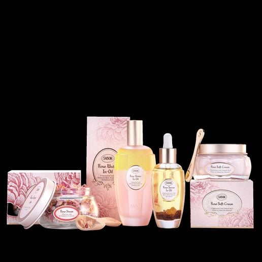 A line of skincare products.